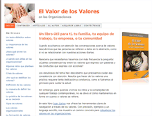 Tablet Screenshot of elvalordelosvalores.com